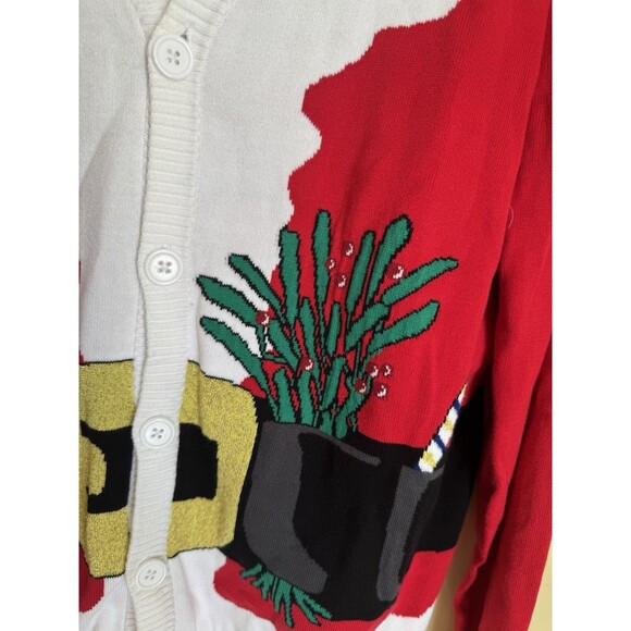 Target Adult Christmas Santa Sweater Cardigan 2016 XL - Picture 10 of 12